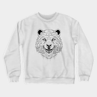 Grizzly Bear Animal Freedom World Wildlife Wonder Vector Graphic Crewneck Sweatshirt